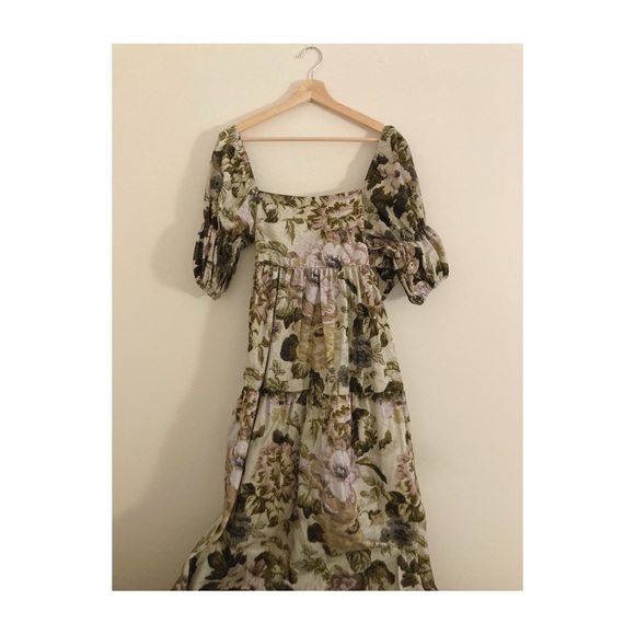 Damson Madder Dresses & Skirts - Floral Puff Sleeve Dress